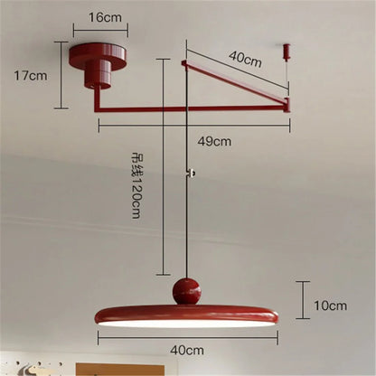 Nordic Cream Iron Swing Arm Lamp Adjustable Rotatable Pendant Wall Light for Bedside Living Room Desk Led Lights