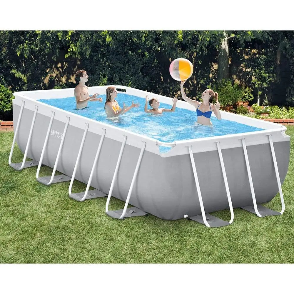 16ft x 3.5ft Above Ground Rectangular Frame Swimming Pool Set & Skimmer, Customized