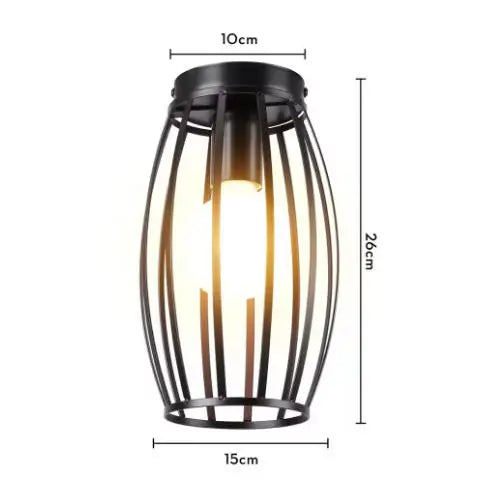 Vintage Pendant Lamp Iron Frame Ceiling Lighting Paint Restaurant Teahouse Chandelier Indoor Wrought Metal Modern Pendant Lights
