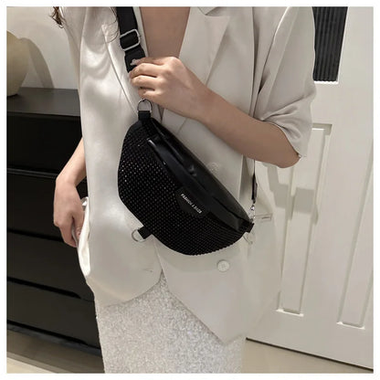 Fashion Luxury Women's Chest Bag For Travel, Wide Strap Crossbody Shoulder Bags Designer Fanny Pack Ladies Waist Bag