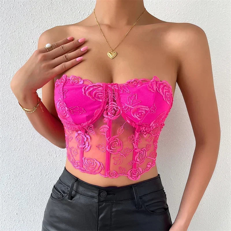 Sexy Summer Cropped Shirt Women Corset Camis Club Shaper Ladies Crop Tops Ropa Blusas Tank Top Woman Clothing Camiseta Mujer