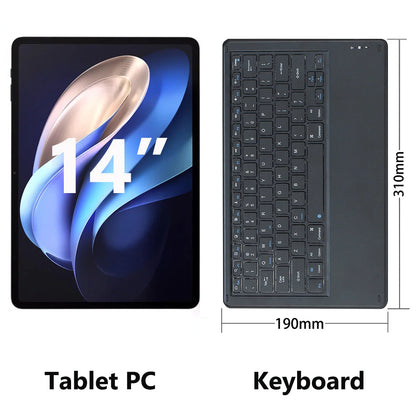 Nenmone Mpad15 14 inch Tablet 2 In 1 Tablet Laptop 14" Octa Core 16GB RAM 512GB ROM Android15 Tablet With Keyboard 2.4G/5G WiFi