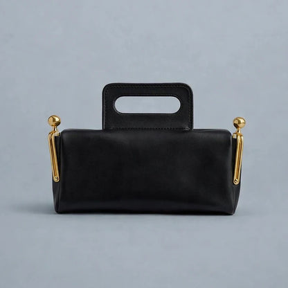 NEW Two side clamp design Frame Kiss lock Bag For Women Luxury Designer Handbag Purse 2026 New In PU Underarm Shoulder Bag