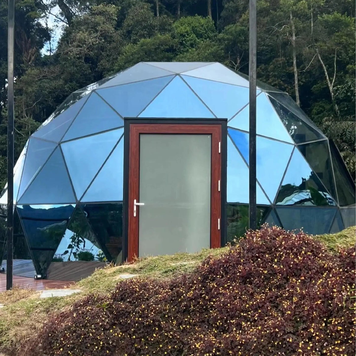 Customized Luxury Glass Dome Tent Transparent Geodesic Dome House Aluminum Frame Outdoor Resort Hotel Glamping Camping