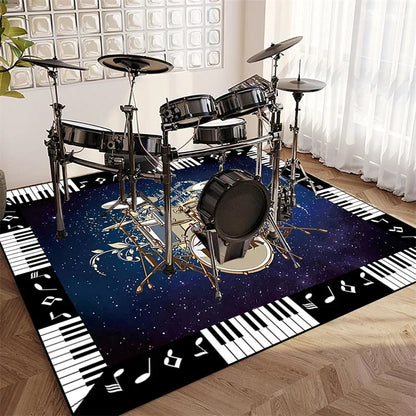 Vintage Sound Absorbing Stage Carpet Mat Rugs for Soundproofing Bass Drums Snare Electronic Jazz Musical Floo