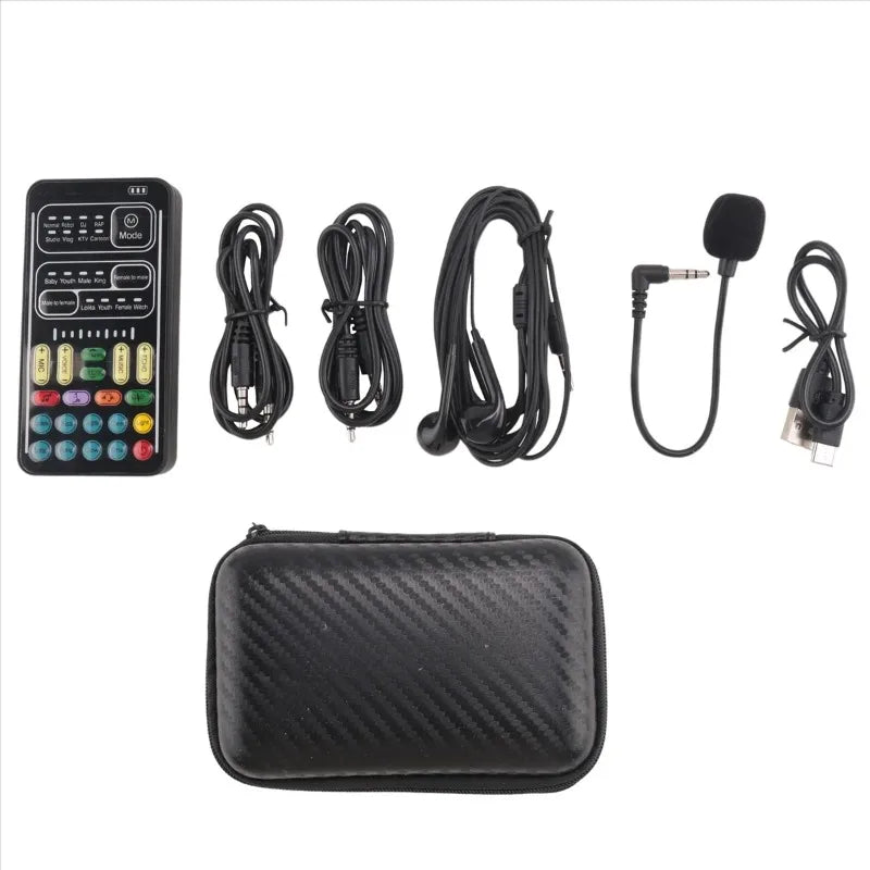 Voice Changer Handheld Microphone Voice Changer with Sound Multifunctional Effects Machine for Phone//Switch (i9)