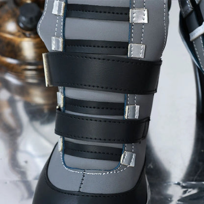 [Olmee] In Stock Tsukishiro Yanagi Cosplay Shoes ZZZ Zenless Zone Zero Long High Heels Boots Halloween Xmas