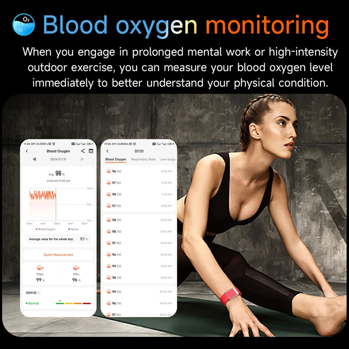 2026 New Nursing Grade Smart Bracelet VWAR Loop Life SpO2 Blood Lipid Uric Acid ECG+PPG Waterproof Band Sport Fitness Tracker