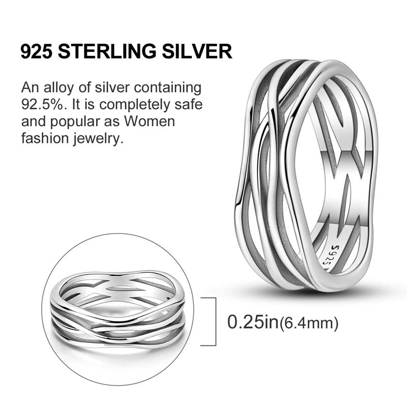 2026 New 925 Sterling Silver Rings Zircon Sparkling CZ Rings Rings For Women Original Wedding Fine Jewelry Accessories Gifts