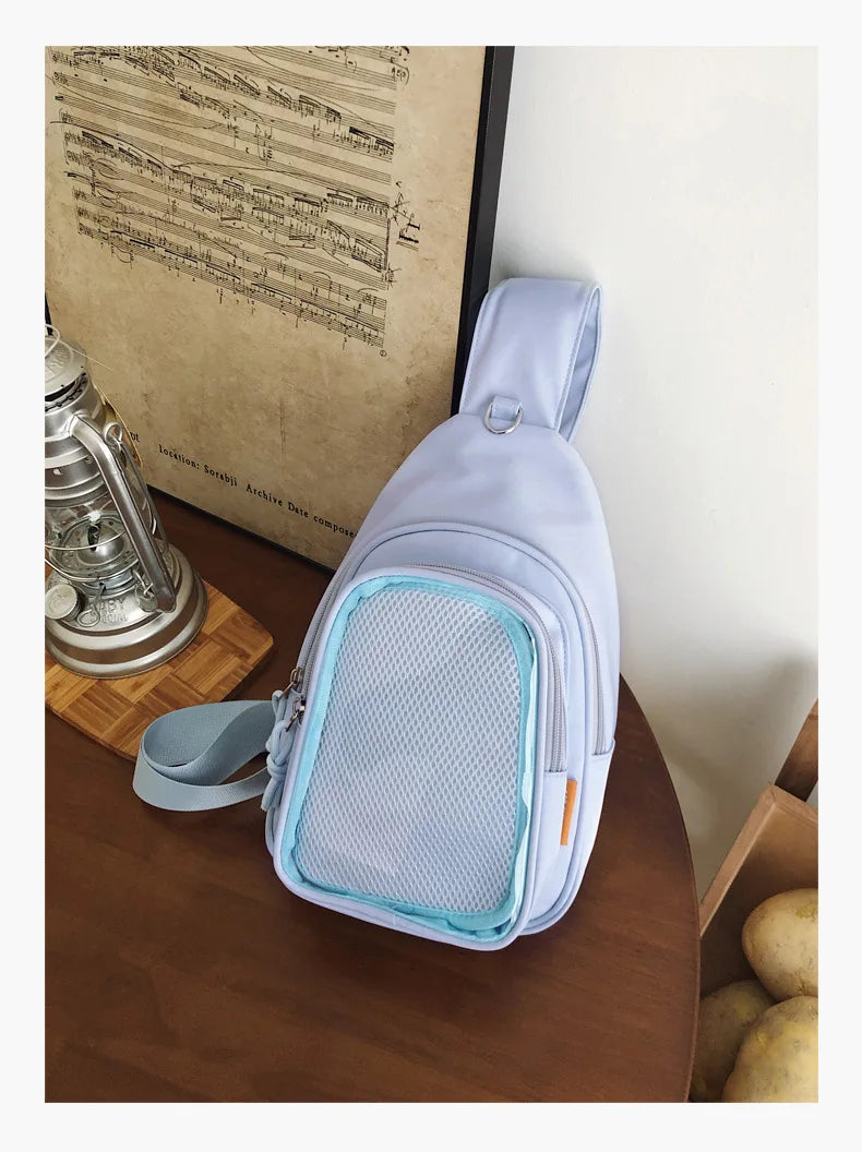 Kawaii Japanese Itabag Girls Soft Nylon Backpack Crossbody Bags 10CM Doll Women With Display Plate Cross Body Sling Pouch 2025