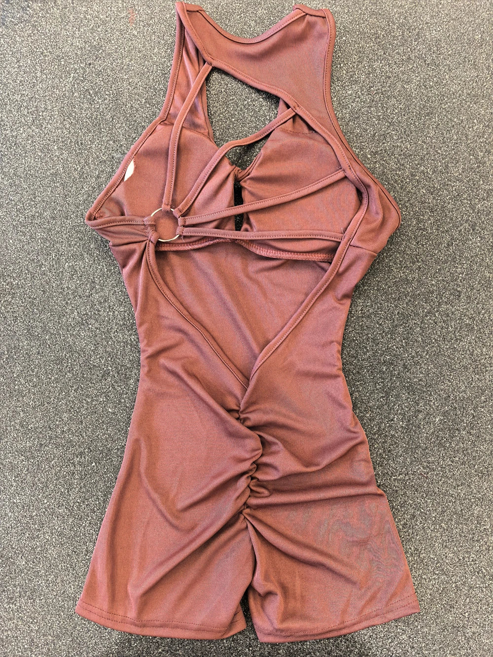 Women's Sexy Backless Rompers Criss Cross Bodycon One Piece Halter Hips Lifting Yoga Bodysuit Short Jumpsuits With Chest Pads