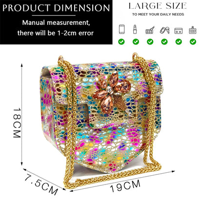 2026 Gold Color Thin Heels Pointed Toe Crystal Design Ladies Shoes Matching Bag Set For Women Weeding Party Pump