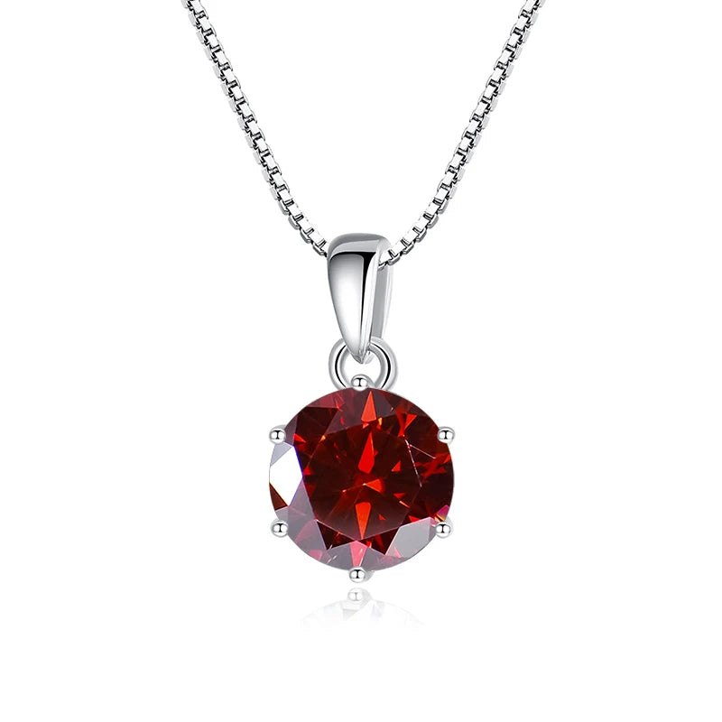Butterflykiss 1 CT Real Moissanite Pendant Necklace For Women Top Quality 925 Sterling Silver Wedding Party Bridal Fine Jewelry