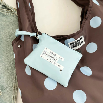 New Large Capacity Tote Handbag Polka Dot Shoulder Bag Fashion Top-Handle Bags Vintage Hobo Bucket Bag Commuting Underarm Pouch