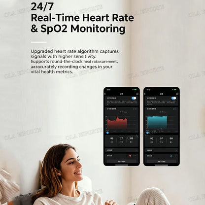 Smart Ring Video Controls,Sswipe up/down to turn pages,Music controls,Heart Rate Blood Oxygen Monitor,5ATM Waterproof Rings 2026