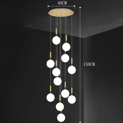 Modern Stair Chandelier Pendant Lights Indoor Lighting Ceiling Lamp Hanging Light LED Chandeliers for Living Room Indoor Lightin