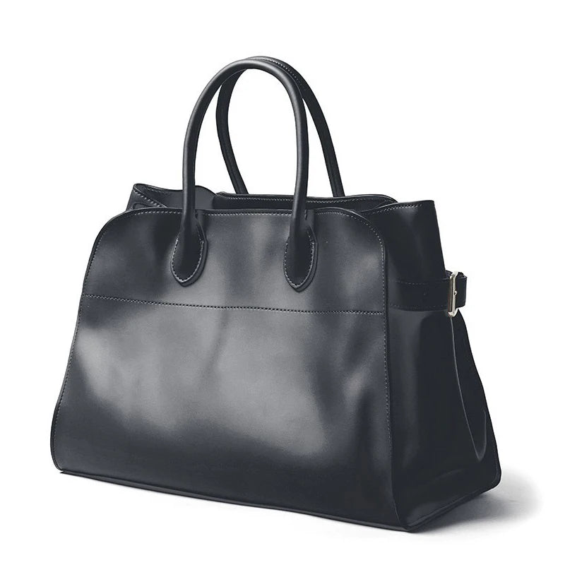 Genuine Leather The Tote Bags For Women Luxury Designer Handbag Purses 2024 New In First Layer Cowhide Large Top Handle Shoulder