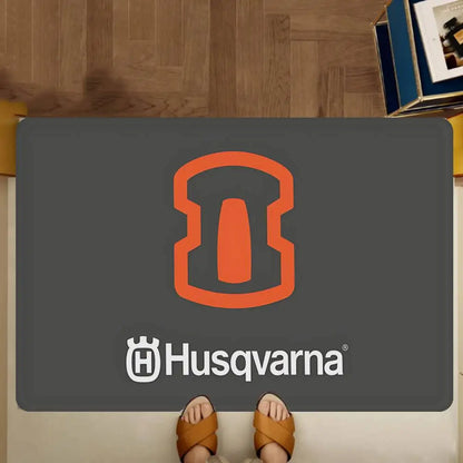 H-Husqvarna Logo Floor Mat INS Style Soft Bedroom Floor House Laundry Room Mat Anti-skid Household Carpets