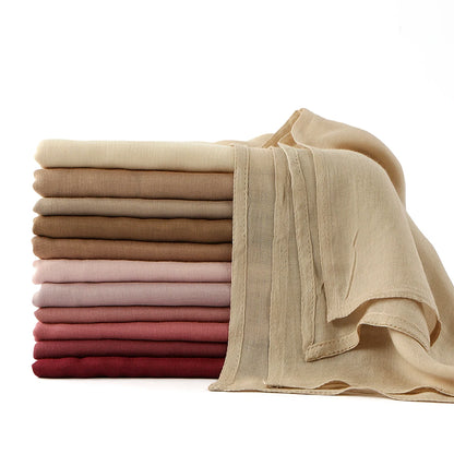 New Cotton Rayon Modal Hijab Scarf Women Big Size Muslim Headscarf Wraps Shawl Femme Musulman Headband Islamic Turban 185*75CM
