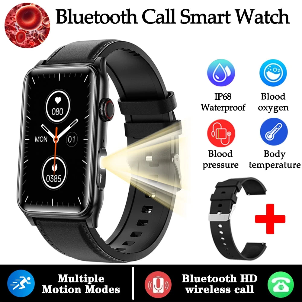 2025 New AI Health Manager Smart Watch Men Blood Pressure Blood Oxygen Sports Bluetooth Call Waterproof Health SmartWatch