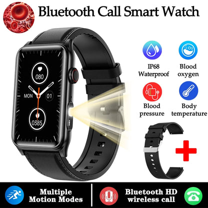 2025 New AI Health Manager Smart Watch Men Blood Pressure Blood Oxygen Sports Bluetooth Call Waterproof Health SmartWatch