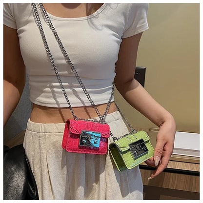 Chain Female Bag Mini Summer Crossbody Bags for Women Fashion Luxury Designer Handbag Women's 2025 Trend Woman Shoulder Purse
