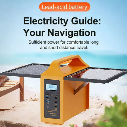 100W/150W Portable Solar Power Station with LED Light & Solar Panel 220V 110V Power Supply Solar Generator Outdoor Backup Power