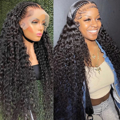 40 42 Inch 13x4 13x6 Water Wave HD Lace Front Wigs For Black Women Curly 360 Full Lace Wigs Human Hair Wet Deep Wave Frontal Wig
