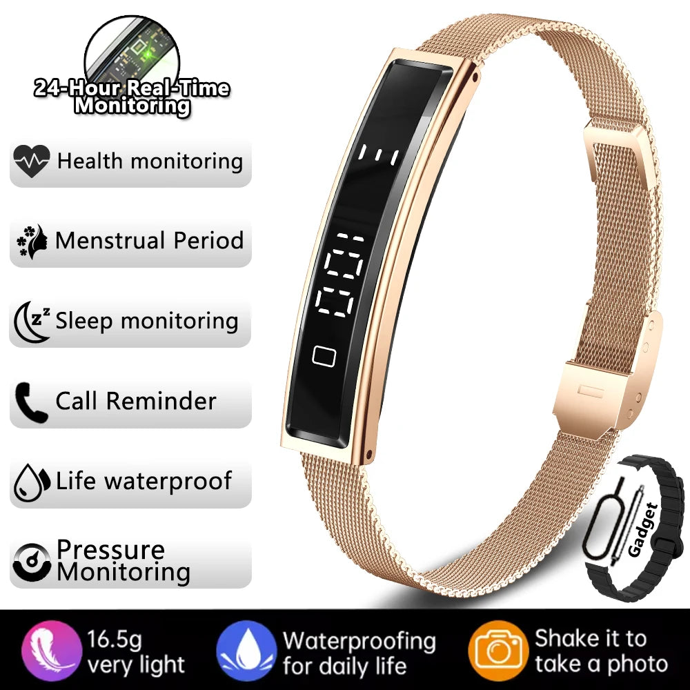 New Sports Waterproof Smart Band Bracelet Gesture Control Heart Rate Blood Oxygen Sleep Monitor Pedometer Screen Smartwatch 2026