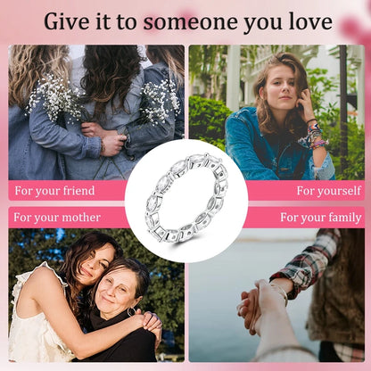 LAZA 925 Sterling Silver Colorful Rings Sparking Zirconium Bowknot Moon Sun Original Ring For Women Anniversary Wedding Gifts