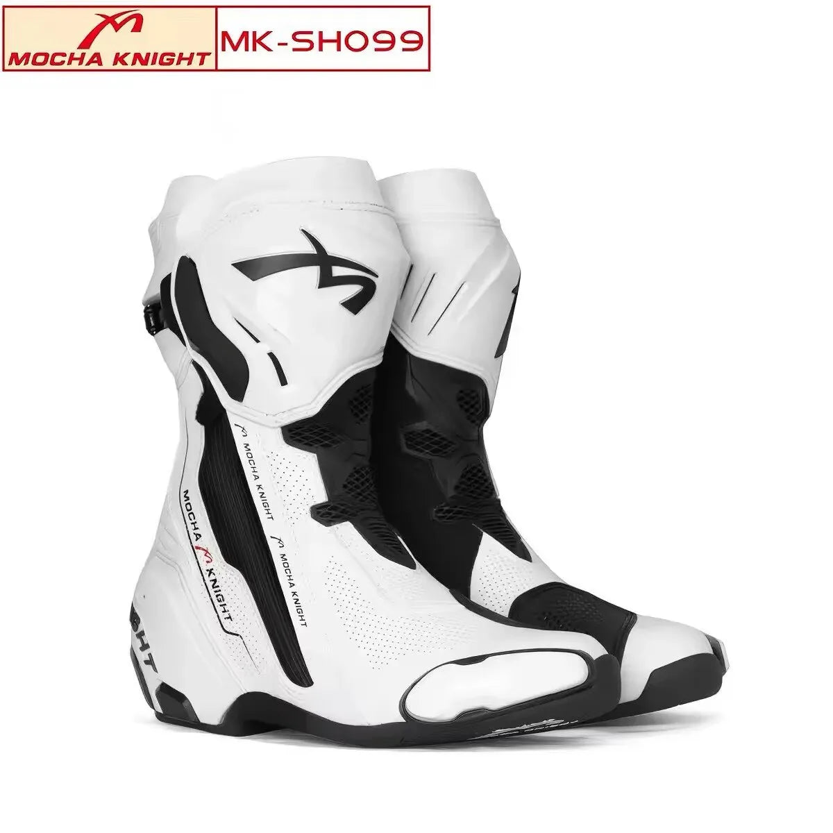 Mocha SH099 Motorcycle Track Riding Boots CE Certification Professional Racing Botas Waterproof Boots Double Botas Motocross