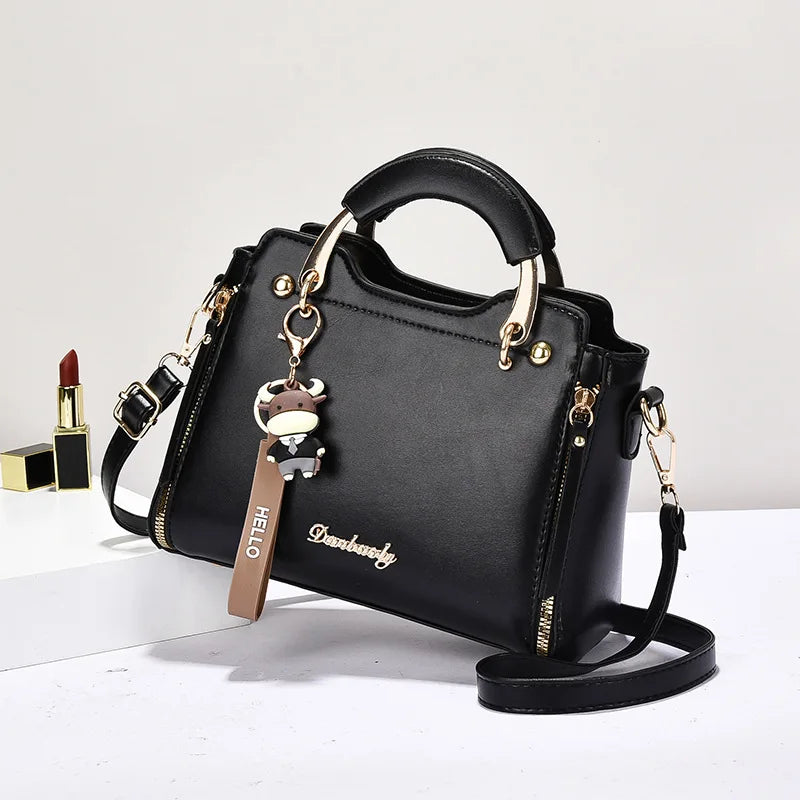 New women bag Fashion Shoulder bags handbag  for women 2025  Handbags leather Printed monogram single shoulder straddle bag