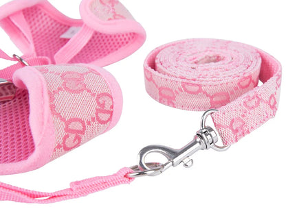 Tide brand pet chest back strangulation dog leash set dog walking rope cat adjustable dog chest back.