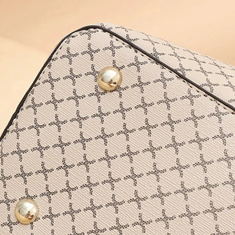 New Fashion Bucket Women Luxury Design Shoulder Bag Large Capacity Ladies PU Leather Crossbody Bag
