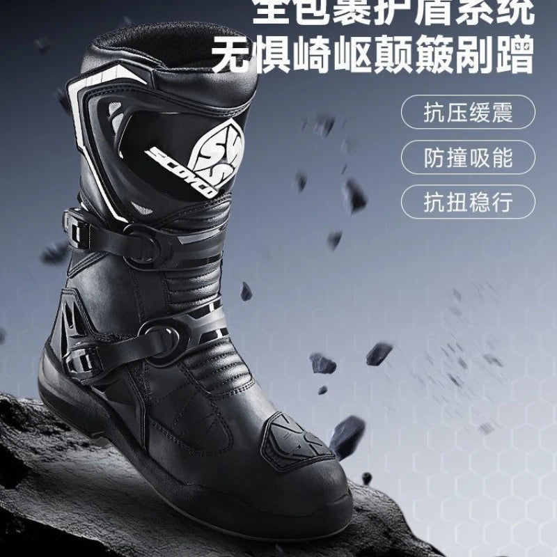 Scoyco MT039WP Motocross Boots Waterproof Botas De Moto Anti-fall Botas Moto Hombre Waterproof Motorcycle Shoes Riding Boots