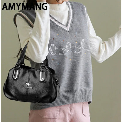Luxury Handbags 3 Layers Large Capacity High Quality Designer Handbags Soft Leather Ladies Shoulder Crossbody Bag for Women Sac