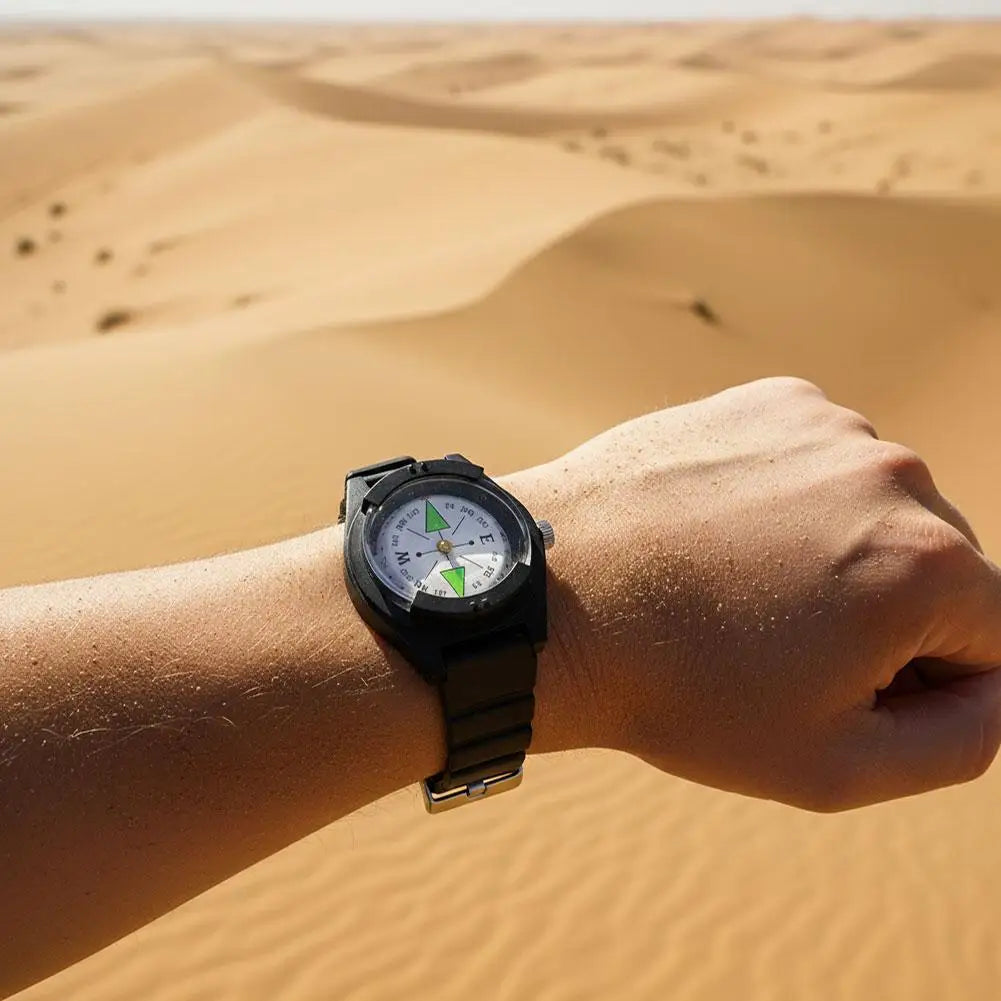 Portable Waterproof High Precision Wrist Watch Compass Teaching Aids Gift Compact Navigation Tool
