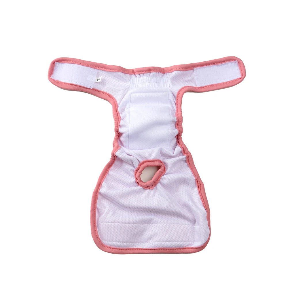 Reusable Female Dog Diapers Pet Physiological Pants Breathable Puppy Sanitary Panties Washable Pets Shorts for Small Medium Dogs