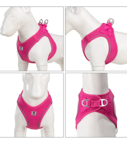 Dog Harness Leash Set for Small Medium Dog Adjustable Reflective Puppy Cat Harness Pet Vest Chihuahua Dachshund Outdoor Walking