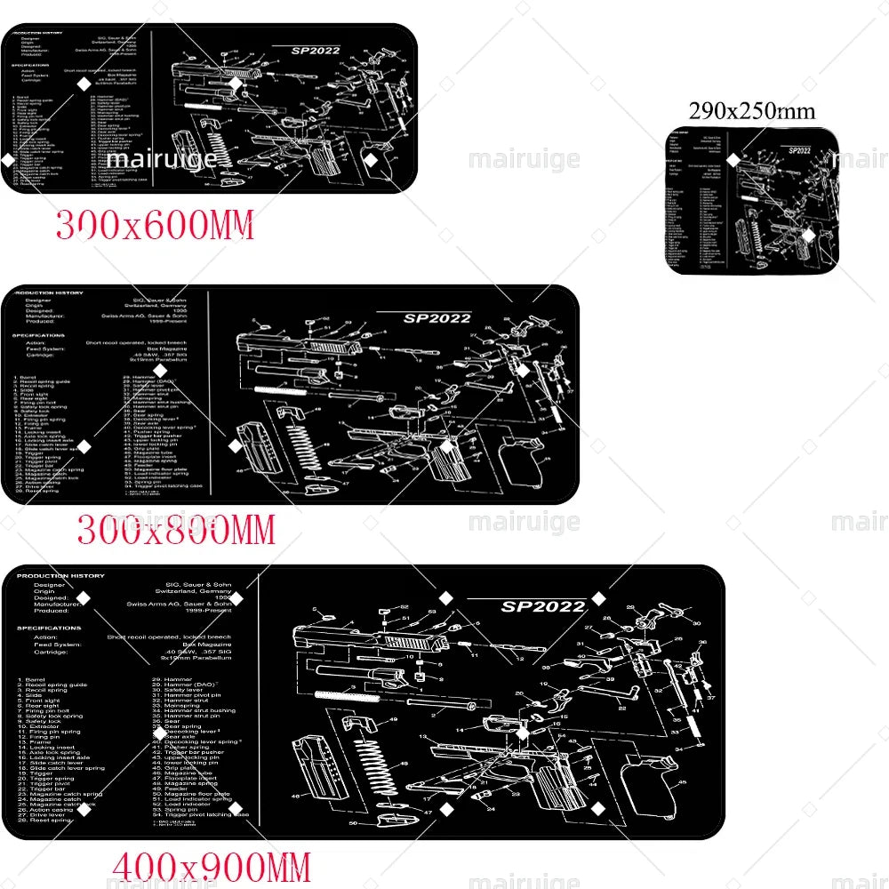 Large Gun Game Mouse Pad 90x40 Gaming Desk Mat Gun Part Mouse Mat Computer Rifle Gamer offices accessories teclado Mousepad