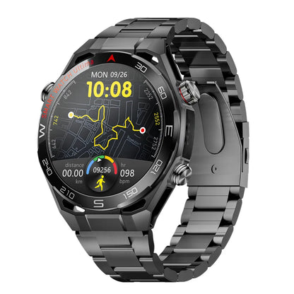 Men Smart Watch Amoled HD Screen Outdoor Sport Tracker Health Monitoring LED Flashlight Bluetooth Call AI Voice SK55 Smartwatch