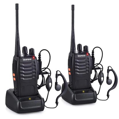 2Pcs Wholesale Original Baofeng BF-888S 5km Long Range Walkie Talkie Two Way Radio BF 888S Channel 16 Self-driving Travelling