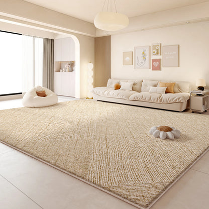 Cream Style Living Room Decoration Rug Light Luxury Rugs for Bedroom Fluffy Soft Cloakroom Carpet Household Washable Floor Mat