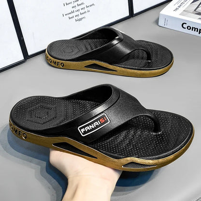 Flip-Flops For Men Breathable Comfortable Beach Sandals for Men Casual Shoes Flip-Flops Fashion Slippers for Outdoors