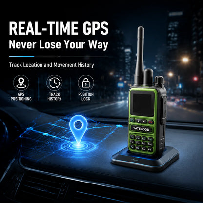 GM10 POC 4G Network GPS 100KM Dual-Mode Walkie-Talkie Global Intercom 5000KM Radio