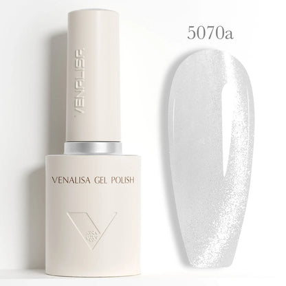 Venalisa 10ml HEMA TPO Free Red Cat Eye Gel Polish Soak Off UV LED Magnetic Nail Polish Diamond Top Long Wear Gel Varnish