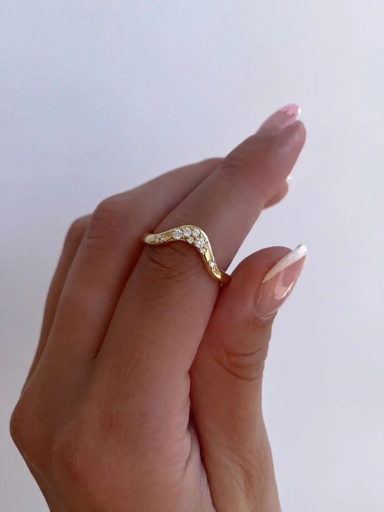 925 Sterling Silver Simple Fashion Water Drop Zircon Ring For Women Engagement Wedding Luxury High Quality Fine Jewelry