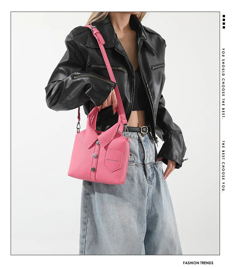 PU Square Compact Shoulder and Crossbody Bags Zipper Unique Design High Quality Hand Bags for Women 2026 Designer Style Bolso