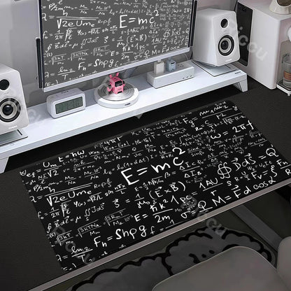 Formula Science Mousepad XXL Black Desk Mats MousePads Keyboard Pad Geometric Math Formula Gamer Anti-slip PC Extended Table Mat