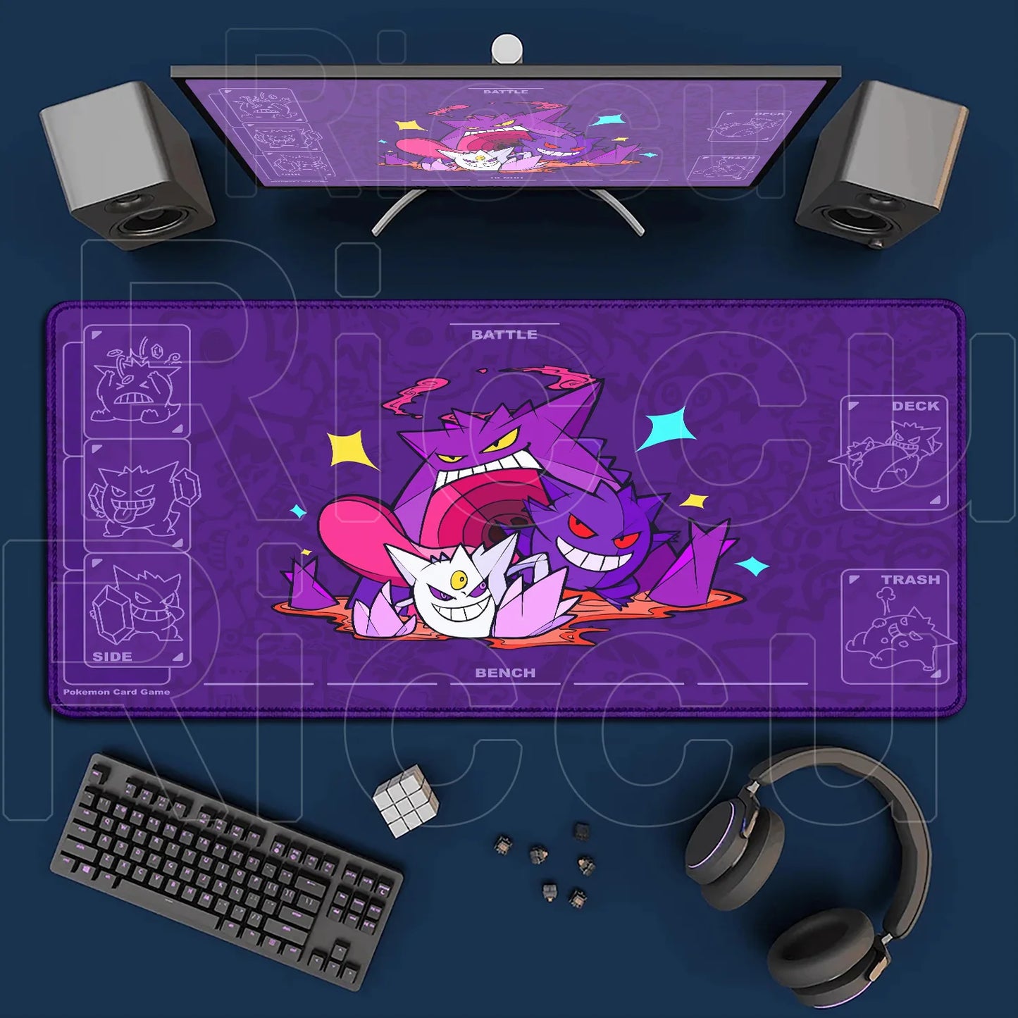 Gaming Anime P-Pokemons Gyarados Mousepad Large Non-slip Rubber Mouse Pad Gamer XXL 900x400mm Pc Keyboard Desk Mouse Mat Carpet